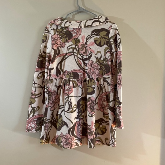 EUC Anthropologie Guinevere Merino Wool Long Sleeve Peplum Cardigan, Size M - Picture 2 of 9